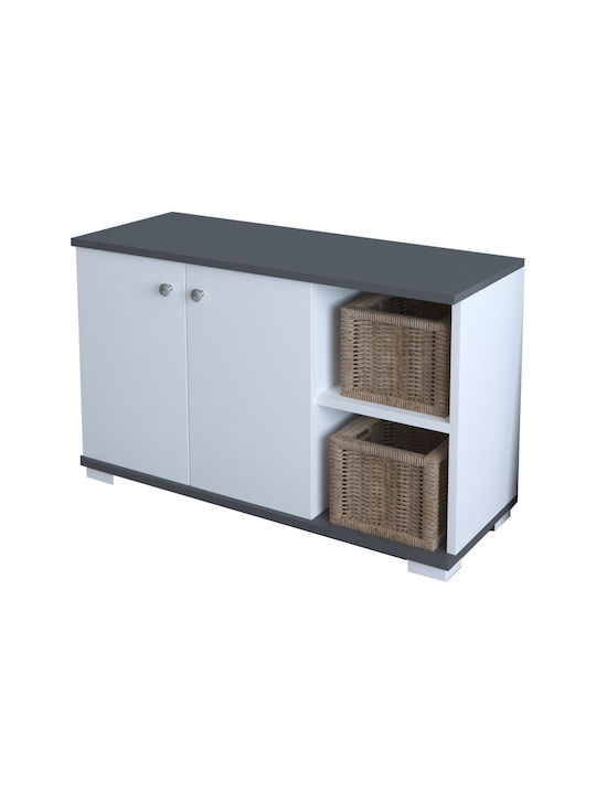 Deril Hallway Furniture with Shoe Cabinet Charcoal 90x33x52.5cm