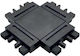 Spot Light Track Connector for Lighting Fixtures made of Aluminum Black 6858