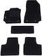 Autopataki Set of Front and Rear Mats 5pcs for Renault Arkana Black