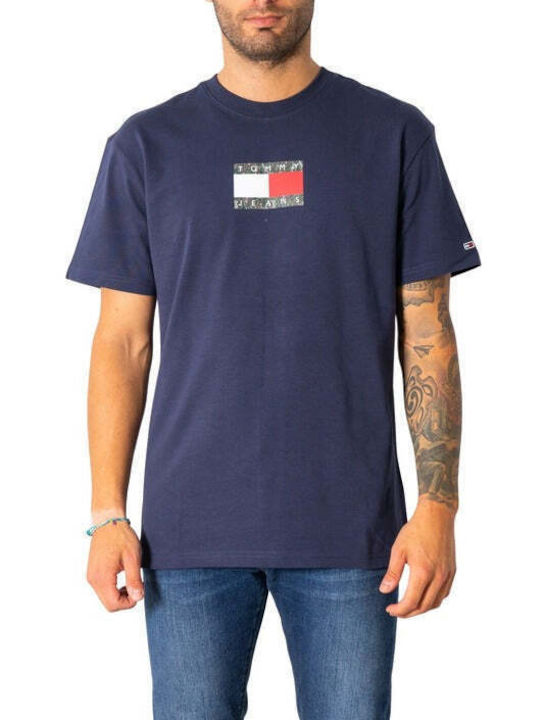 Tommy Hilfiger Ανδρικό T-shirt Κοντομάνικο Μπλε