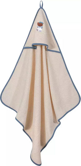 Greenwich Polo Club Baby Bath Towel-Bathrobe Hooded White 80x80cm