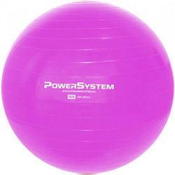 Power System Μπάλα Pilates 55cm σε Ροζ Χρώμα