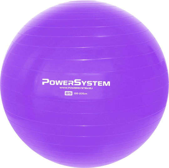 Power System Μπάλα Pilates 85cm σε Μωβ Χρώμα