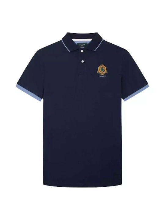 Hackett Men's Short Sleeve Blouse Polo Navy Blue