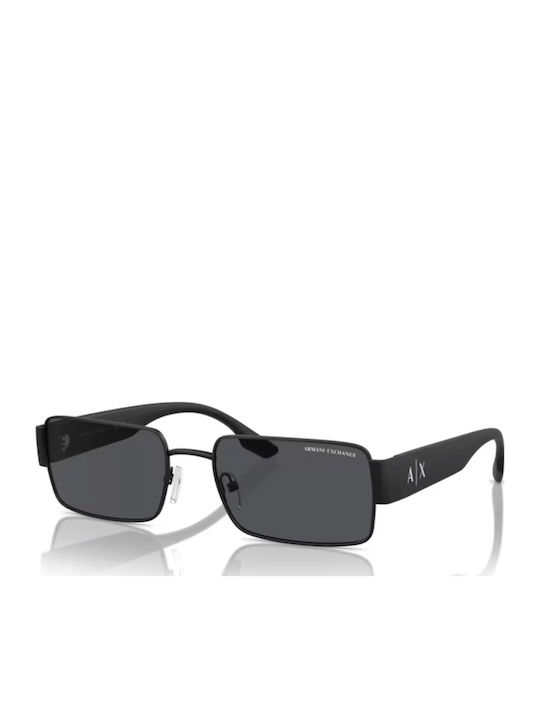 Armani Exchange Unisex Γυαλιά Ηλίου με Μαύρο Κοκκάλινο Σκελετό και Γκρι Φακό AX2052S 600087