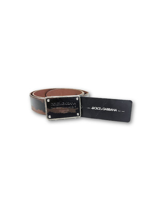 Dolce & Gabbana Men's Leather Belt Black