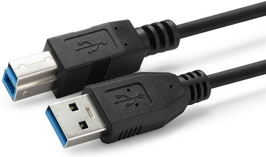 Microconnect USB 2.0 Cablu USB-A - USB-B Negru 2m USB3.0AB2B