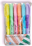 Pastel underlining markers 6 colours