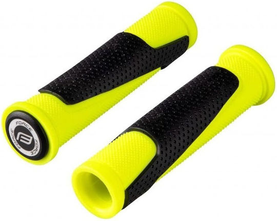 Force Ross 38270 Mountain Χειρολαβές Ποδηλάτου σε Κίτρινο Χρώμα 125mm από καουτσούκ