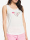 Roxy Women's Athletic Blouse Sleeveless White