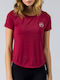 GSA Γυναικεία Αθλητική Μπλούζα Κοντομάνικη Κόκκινη