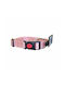 Paw Care Collar Nylon With Safety Buckle Κολαρο Σκυλου Large 25μμ 45-70cm Ροζ
