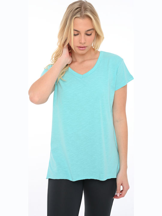 Bodymove Damen Sport T-shirt Ciel