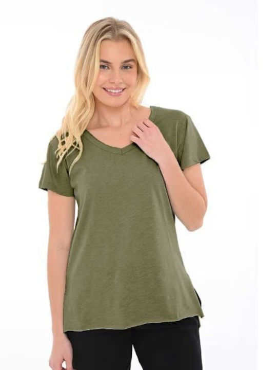 Bodymove Tricou Sportiv Damă Kaki