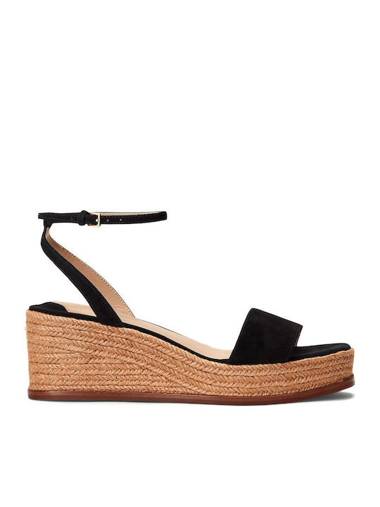 Ralph Lauren Kidleona Damenplattformen Schwarz