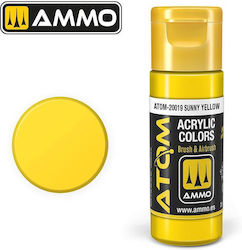 Ammo Atom Model Making Paint Sunny Yellow 20ml