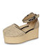 Women's Platform Espadrilles Beige