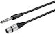 Vivolink XLR female to 6.3mm male 1m Cable (PROAUDXLRFJACKS1)