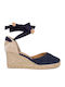 Carina 6 Women's Fabric Platform Espadrilles Blue