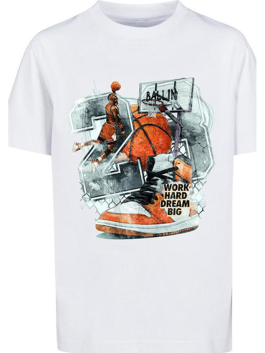 Kids' T-shirt White Ballin