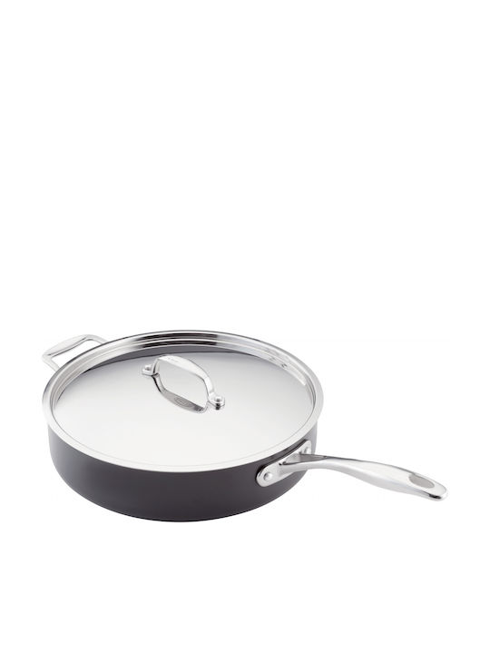 Horwood Tigaie Din Aluminiu Hard Anodizat Cu Capac Cu Acoperire Antiaderentă 28cm