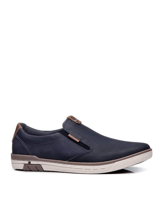 Pegada Δερμάτινα Ανδρικά Loafers σε Μπλε Χρώμα