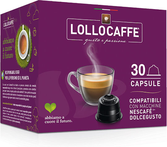 Lollo Caffe Capsule Espresso Classica Compatibile Cu Mașina Dolce Gusto 30buc