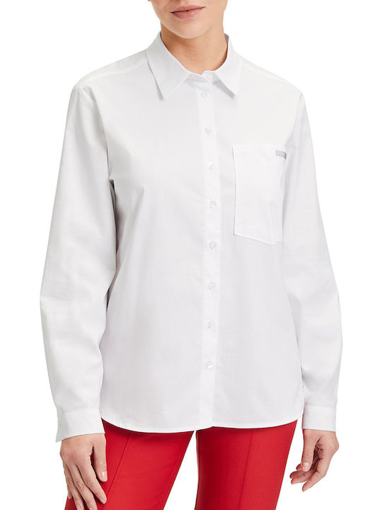 Betty Barclay Langärmelig Damen Hemd Weiß