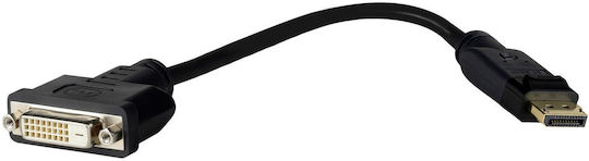 Vivolink 0.2m DVI-D male to DisplayPort male Cable Black ()