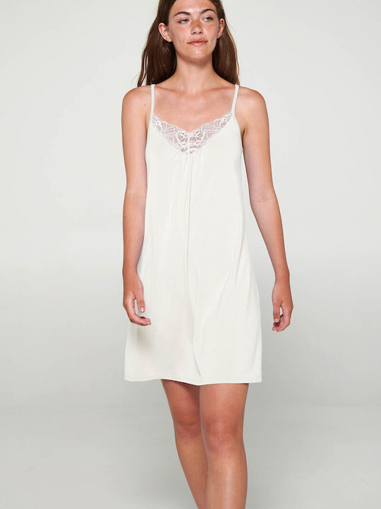 Vamp Summer Women's Nightdress Cream