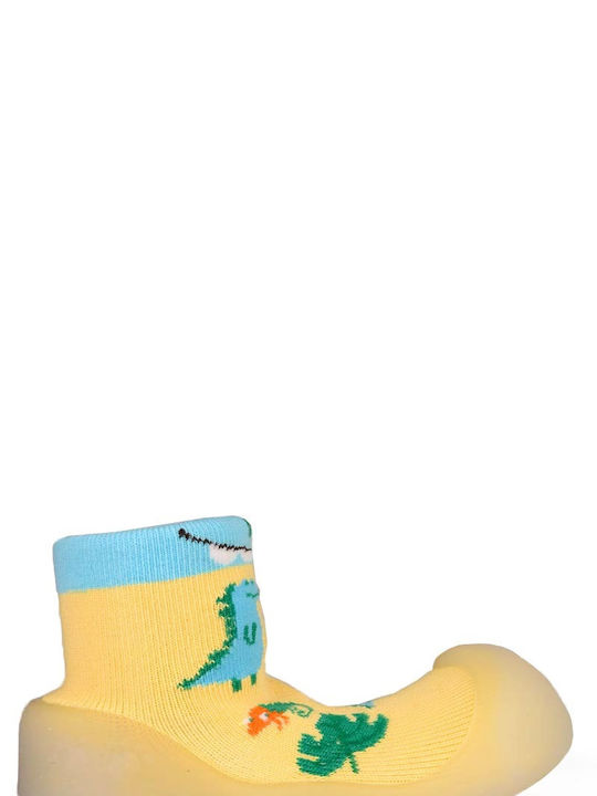 BigToes Kinderstrümpfe Hausschuh-Socken Yellow Sky