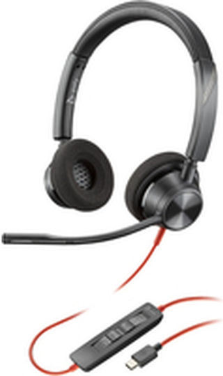 Poly Blackwire 3320 On Ear Multimedia Headphone with Microphone USB-C