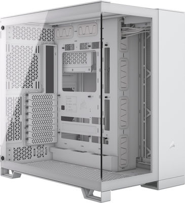 Corsair 6500X Gaming Midi Tower Computer Case with Window Panel White