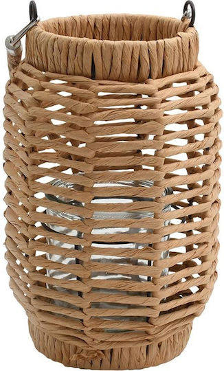 Fylliana Umeko Tabletop Wicker Lantern Brown 25x31cm