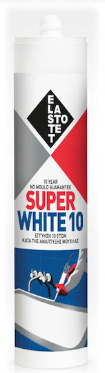 Elastotet Super Sealant Silicone Mold Resistant White 280ml