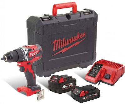 Milwaukee M18 BLPDRC -422C Κρουστικό Δραπανοκατσάβιδο Μπαταρίας Brushless 18V 1x4Ah & 1x2Ah