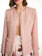 Forel Blazer pentru femei Sacou Roz