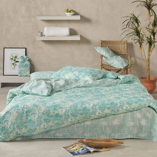 Kentia Malie Κουβερλί Μονό Τιρκουάζ 160x240cm