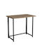 Desk Thox Oak / Black 80x50x72cm