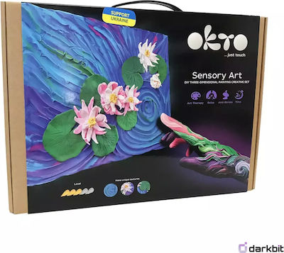 Okto Diy Creative Painting Set 3d With Clay Claude Monet Water Lilies 12-99 Years 10003