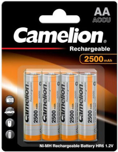 Camelion Επαναφορτιζόμενες Μπαταρίες AA Ni-MH 2500mAh 1.2V 4τμχ