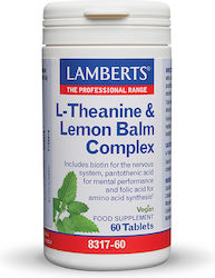 L-Theanine & Lemon Balm Complex 200mg 60 ταμπλέτες Lemon Balm L-Theanine & Lemon Balm Complex 200mg 60 ταμπλέτες Lemon Balm
