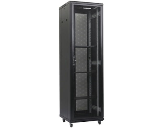 DateUp С крака Рак кабинет 42U 80x100x205.5см Черен 04.022.0345