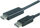 PremiumCord Cable DisplayPort male - HDMI male 1m Μαύρο (kportadk04-01)