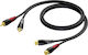 Procab Kabel 2x RCA-Stecker - 2x RCA-Stecker 3m CLA850/3