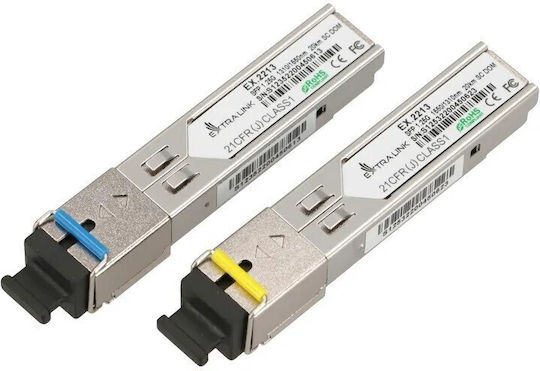 Extralink Sfp 1.25g Wdm 1310/1550nm Sm 20km Sc Transceiver 1buc (EX.2213)