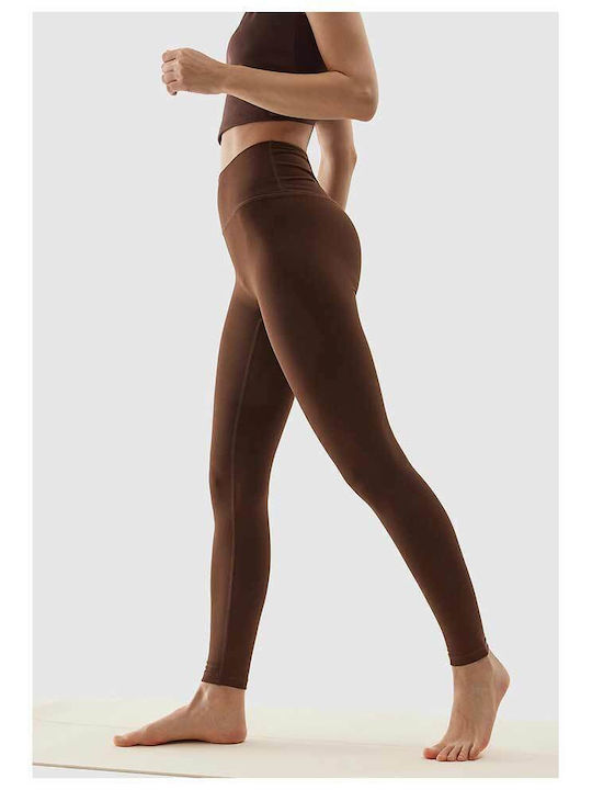 Yoga Women's Long Yoga Legging High Waisted Brown