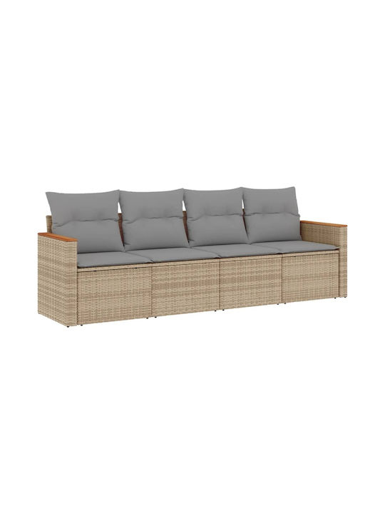 Canapea Cu Patru Locuri De Exterior Din Rattan ...