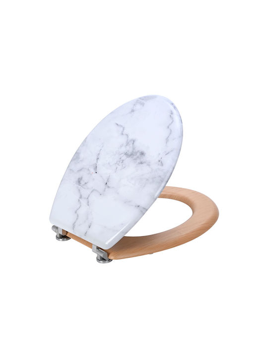 Estia Marble Toilet Seat White