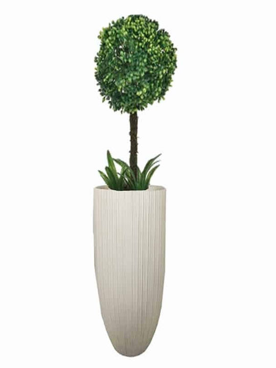 Art et Lumiere Planter Fiberglass White 30x30x5...